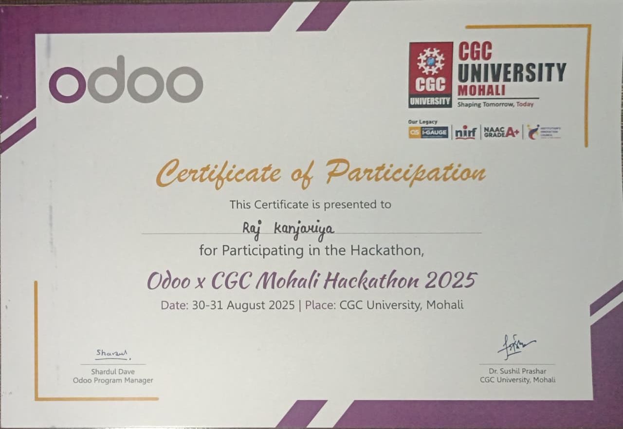 Odoo x CGC Hackathon